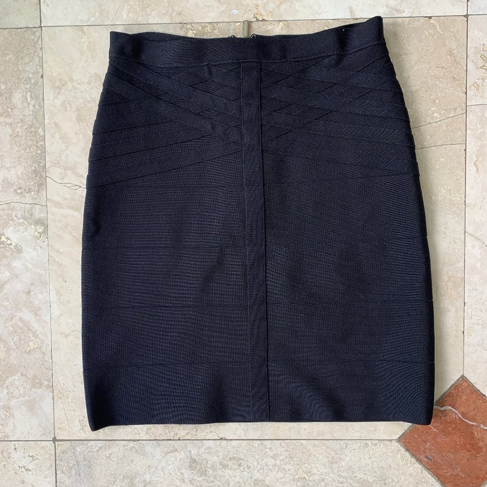 Bebe Bandage Black Mini Skirt Size Small